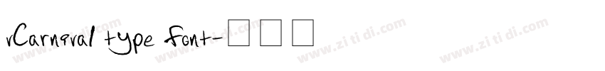 vCarnival type font字体转换 vCarnival type font字体转换